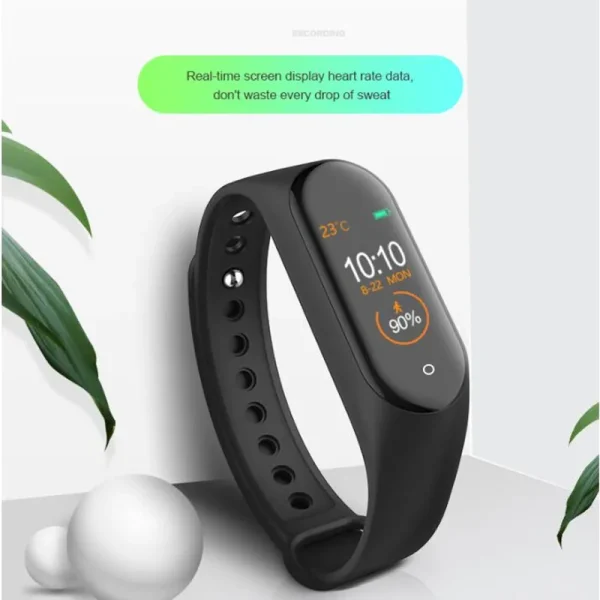 M4 Smart Digital Watch Bracelet for Men Women Smartwatch Heart Rate Monitor Pedometer Calorie Counter Health Sport Tracker Watch